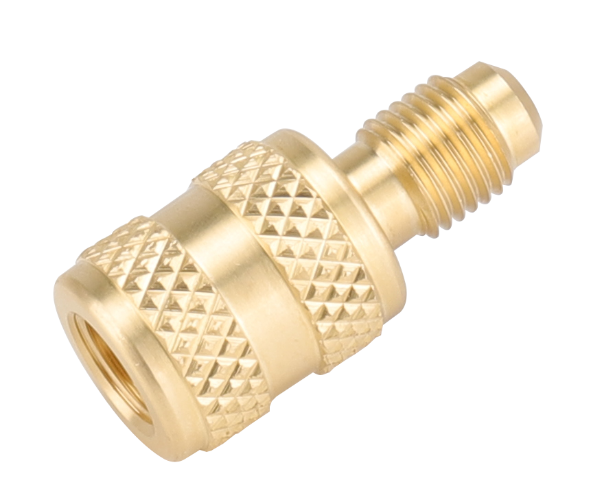 NAVAC F2010 Left-Handed Thread A2L Adapter, 1/4" LH FPT x 1/4" MPT - Edmondson Supply