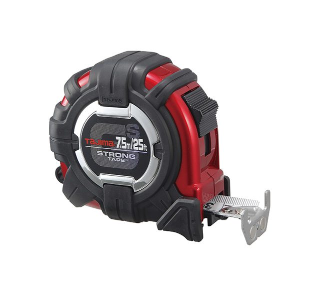 Tajima GS-MC25/7.5MBW GS-LOCK™ HORNED MAGNETIC HOOK COMPATIBLE CLIP Tape Measure - 25 ft /7.5 m - Edmondson Supply