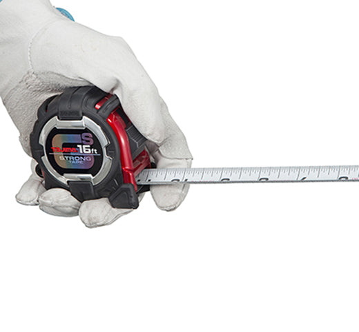 Tajima GSSF-16BW GS Lock™ SAFETY BELT HOLDER™ Tape Measure, 16-foot - Edmondson Supply