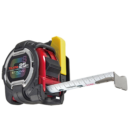 Tajima GSSF-25BW GS Lock™ SAFETY BELT HOLDER™ Tape Measure, 25-foot - Edmondson Supply