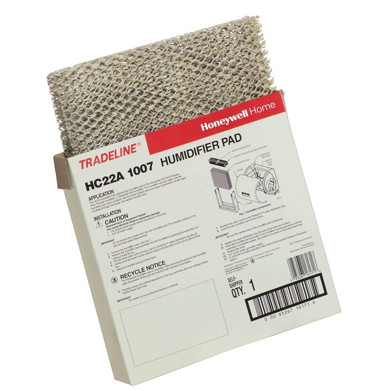 Honeywell Home HC22A1007/U Humidifier Replacement Pad for HE220 and HE225 - Edmondson Supply