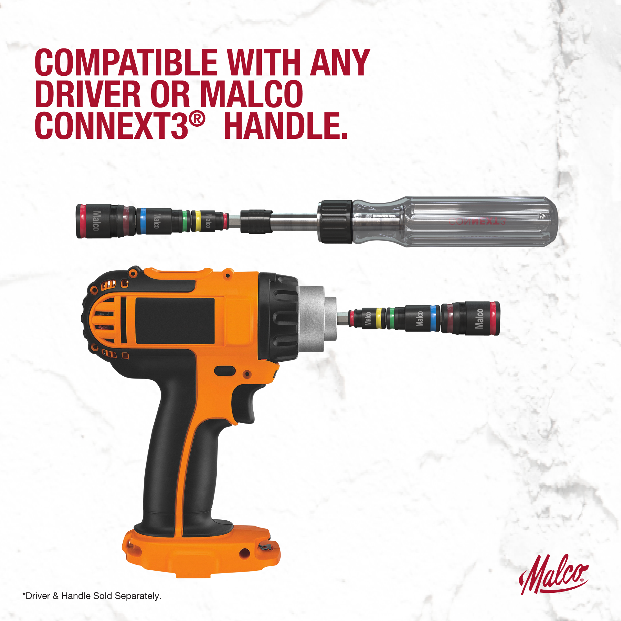 Malco Tools MTS2 7-in-1 C-RHEX® Flip Bit #2 Robertson (Square) Model - Edmondson Supply