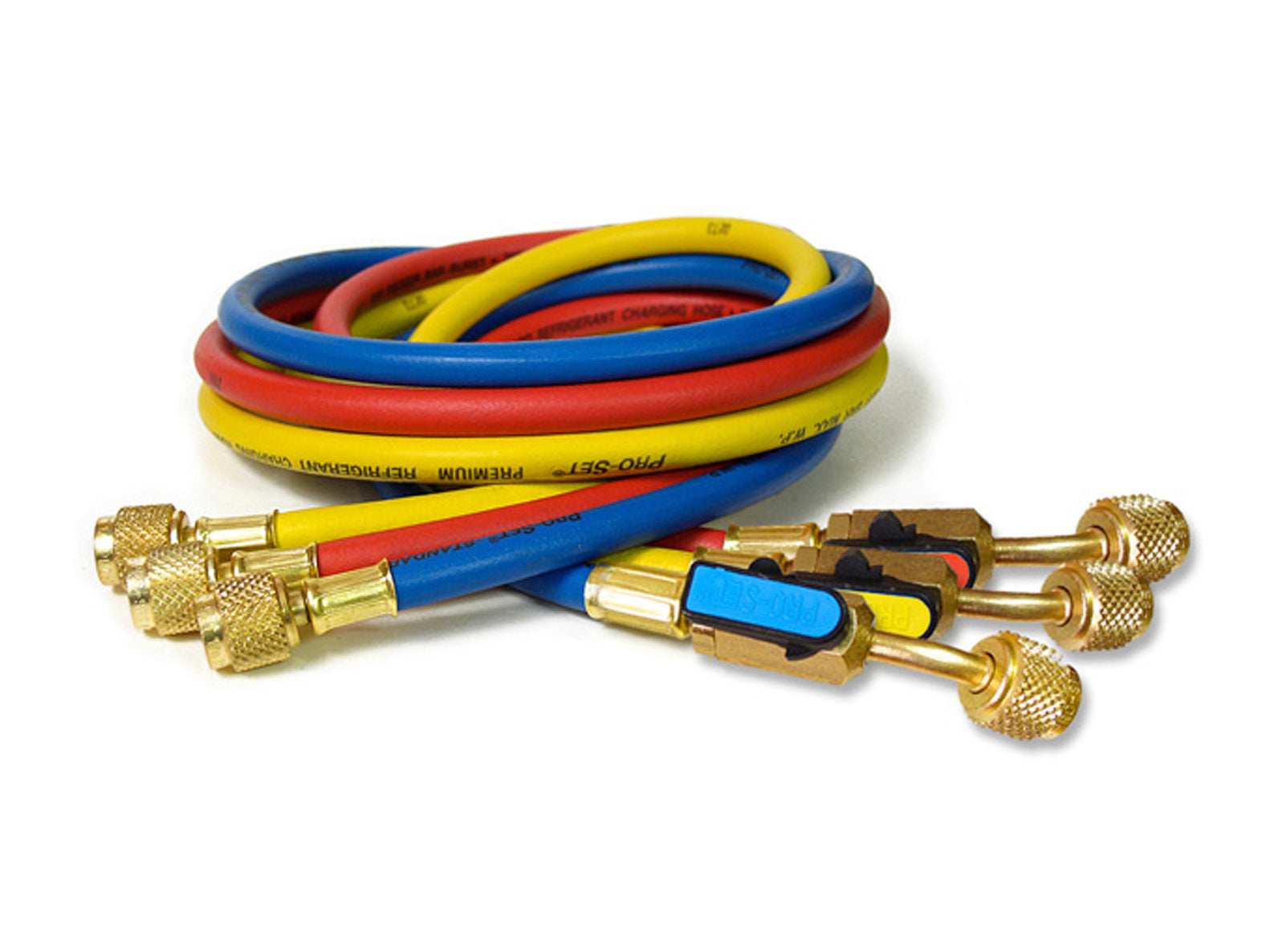CPS Products HP5E 5 Ft. Premium Charging Hose 1/4" Hoses with 45° ball valve (3 Pack) - Edmondson Supply