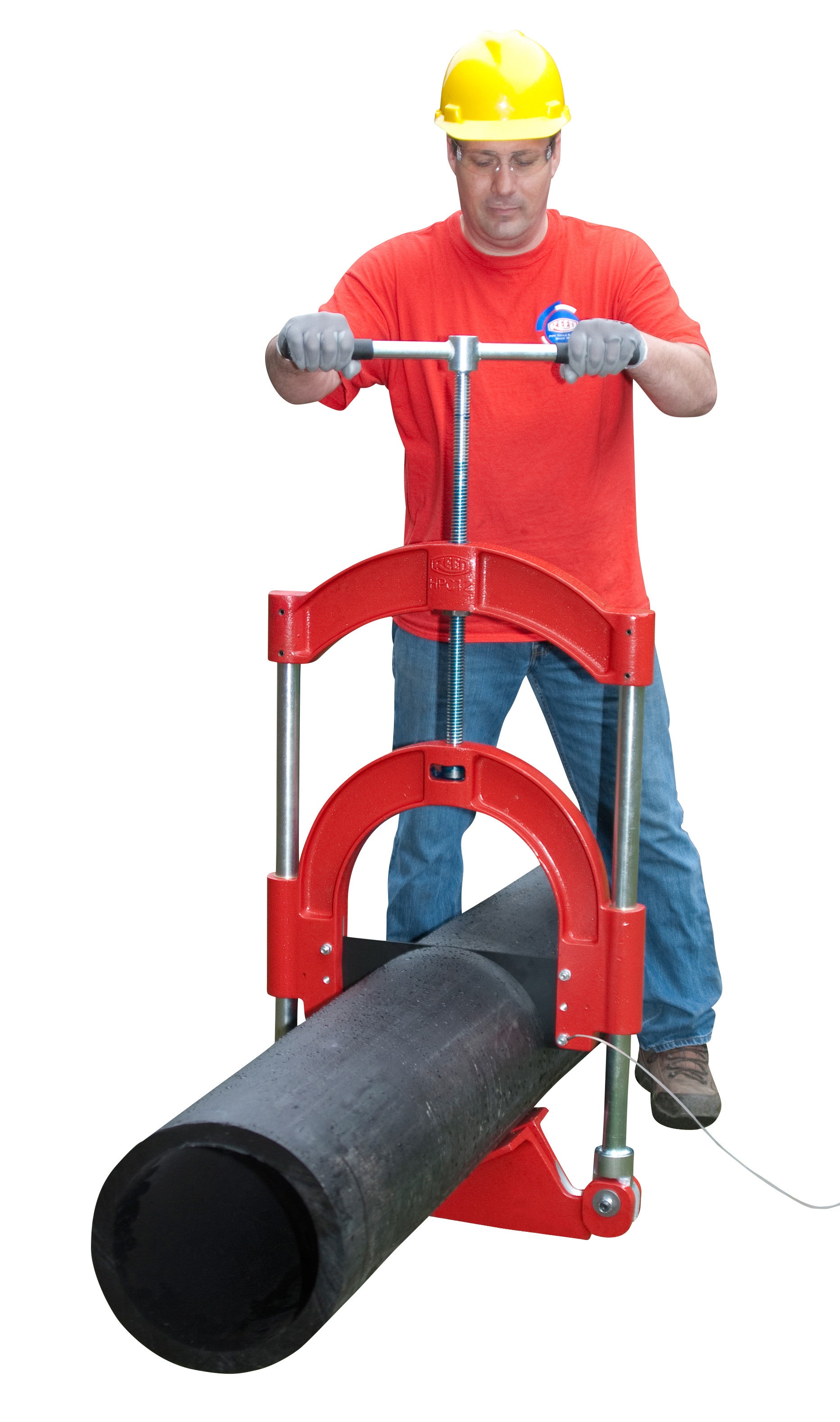 Reed Mfg HPC12 Guillotine Pipe Cutter for PE Pipe, 4" - 12" - Edmondson Supply