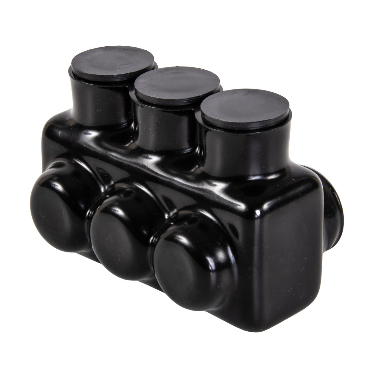 NSI Polaris IPL1/0-3 3-Port Black Multi-Tap Pre-Insulated Connector, 1/0-14 Gauge - Edmondson Supply
