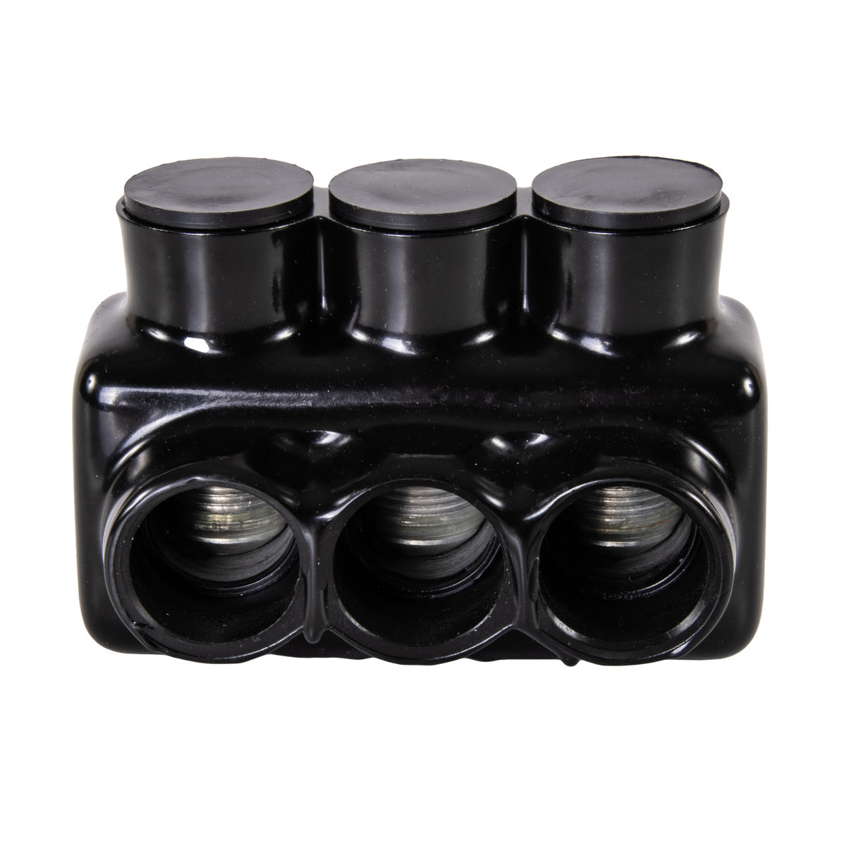 NSI Polaris IPL1/0-3 3-Port Black Multi-Tap Pre-Insulated Connector, 1/0-14 Gauge - Edmondson Supply