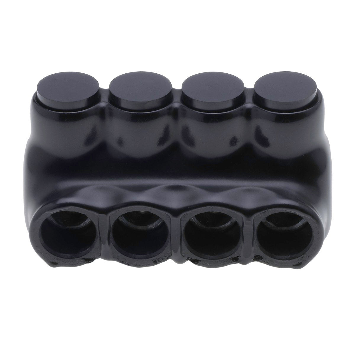 NSI IPLD1/0-4B Polaris 4-Port Black Multi-Tap Pre-Insulated Connector, 1/0 AWG - 14 AWG (Dual-Sided Entry) - Edmondson Supply