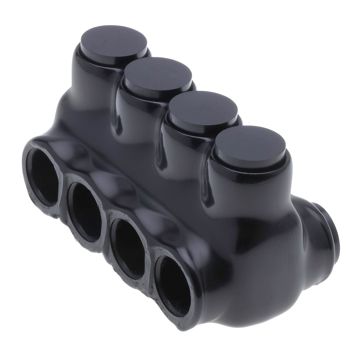 NSI IPLD1/0-4B Polaris 4-Port Black Multi-Tap Pre-Insulated Connector, 1/0 AWG - 14 AWG (Dual-Sided Entry) - Edmondson Supply