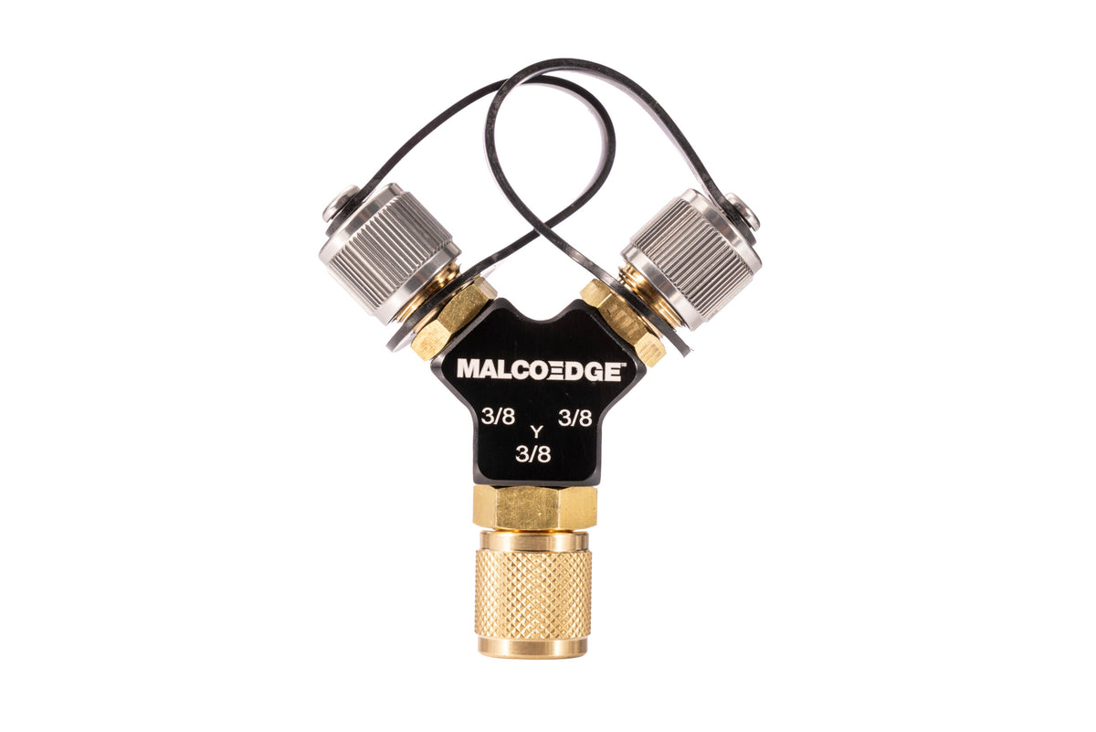 Malco Tools HFY38 MalcoEdge™ Hi-Flow Y Branch 3/8″ x 3/8″ x 3/8″ - Edmondson Supply