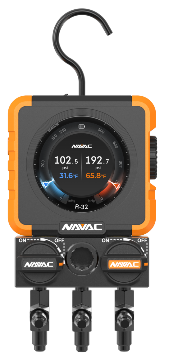NAVAC N1DX Flex 1 Manifold Gauge w/HD Color Graphic Interface - Edmondson Supply