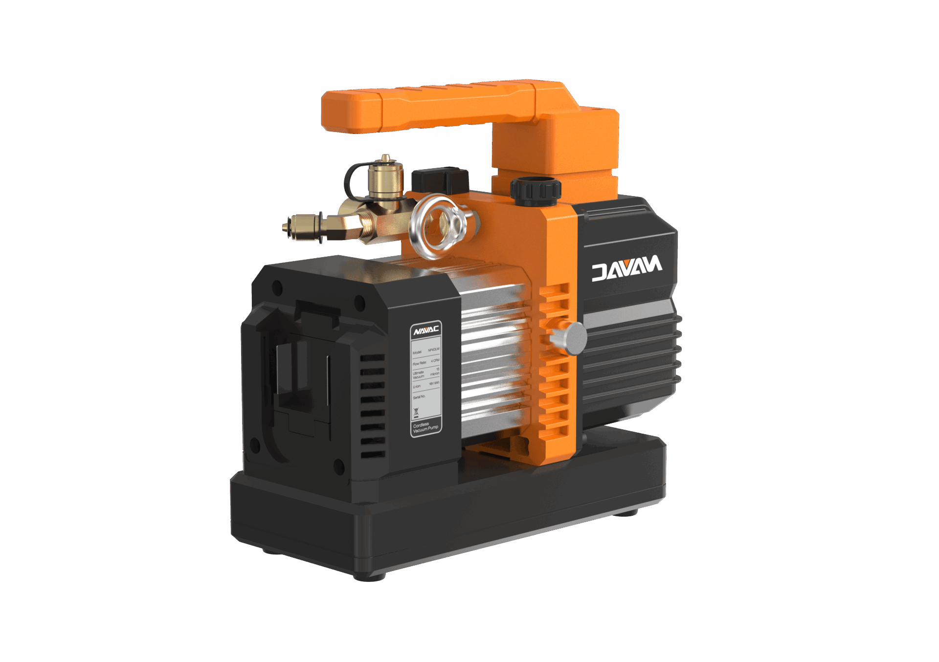 NAVAC NP4D BreakFree® Cordless Vacuum Pump (Pump Only); 4 CFM/15 Microns - Edmondson Supply
