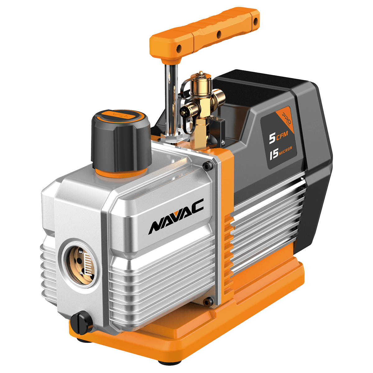 NAVAC NP5DP 5 CFM 2-Stage Vacuum Pump, PRO Series - Edmondson Supply