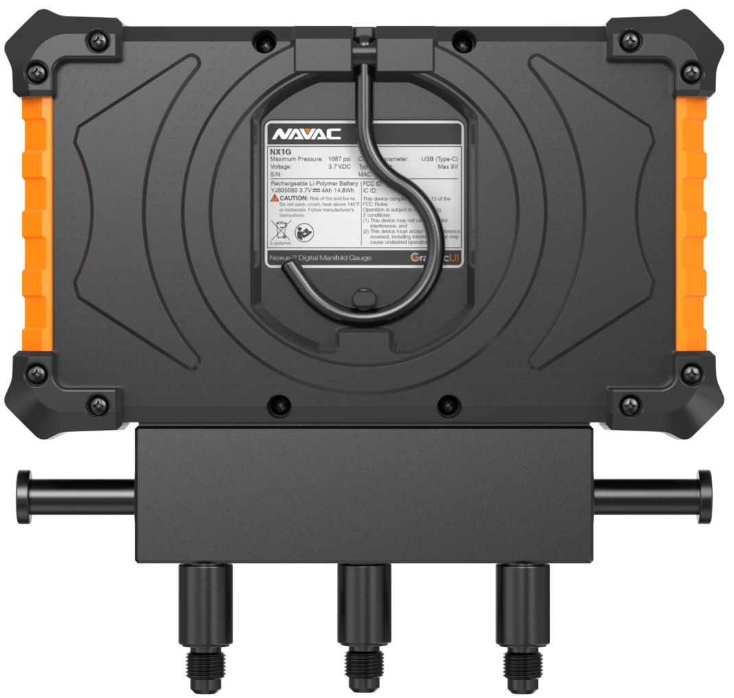 NAVAC NX1GV NEXUS™ 2 Digital Manifold Gauge (Vacuum Gauge Included) - Edmondson Supply