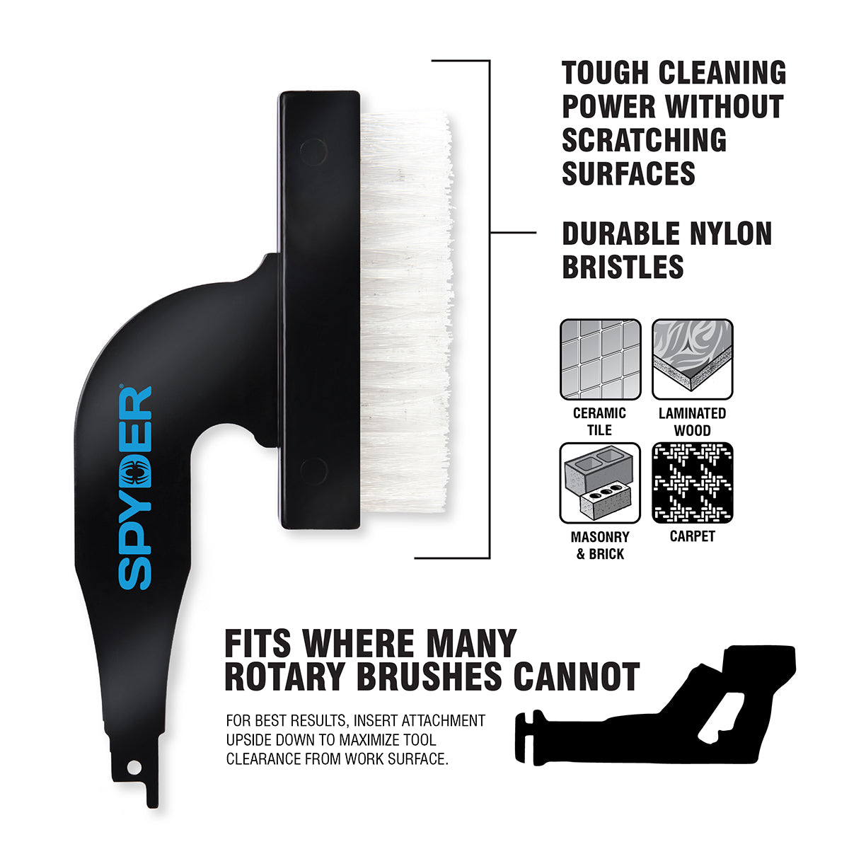 Spyder 400006 Nylon Reciprocating Brush - Edmondson Supply