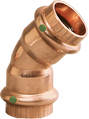 Viega 77038 1-1/2" x 1-1/2" ProPress Copper 45° Elbow