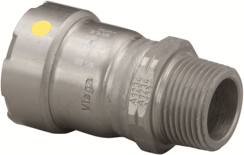Viega 25101 1/2" x 1/2" MegaPressG Male Adapter, Press x MPT - Edmondson Supply