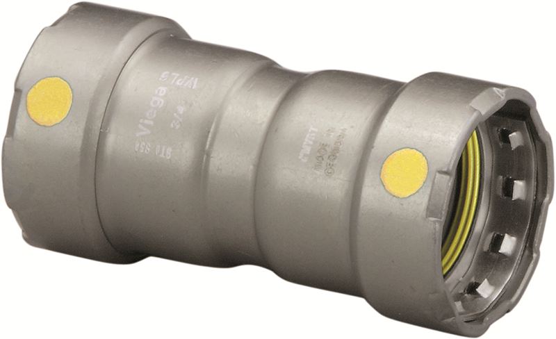 Viega 25026 2" x 2" MegaPressG Coupling with Stop - Edmondson Supply