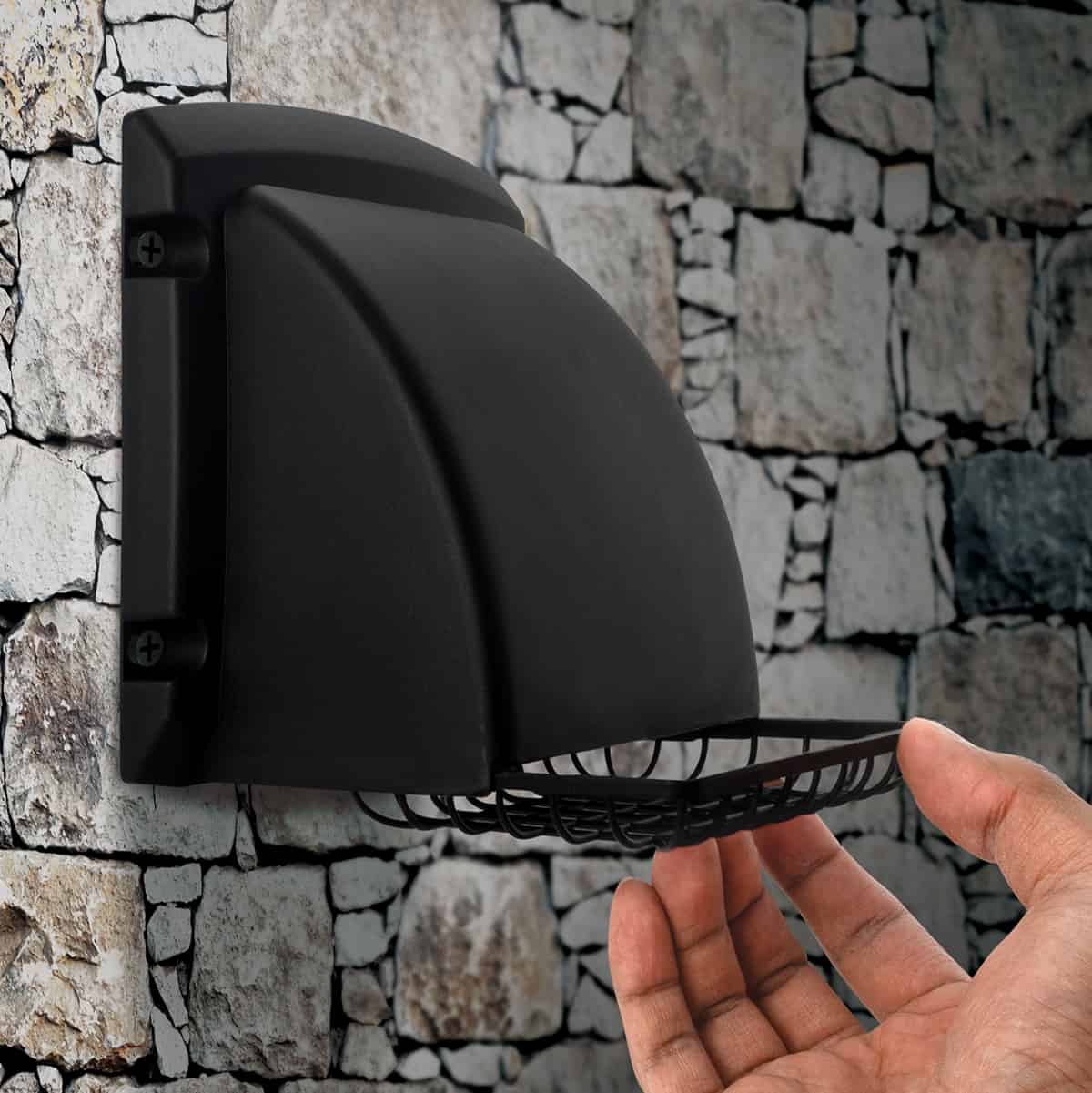 Dundas Jafine PMH4BLKXZ 4" ProMax Exhaust Hood, Black - Edmondson Supply