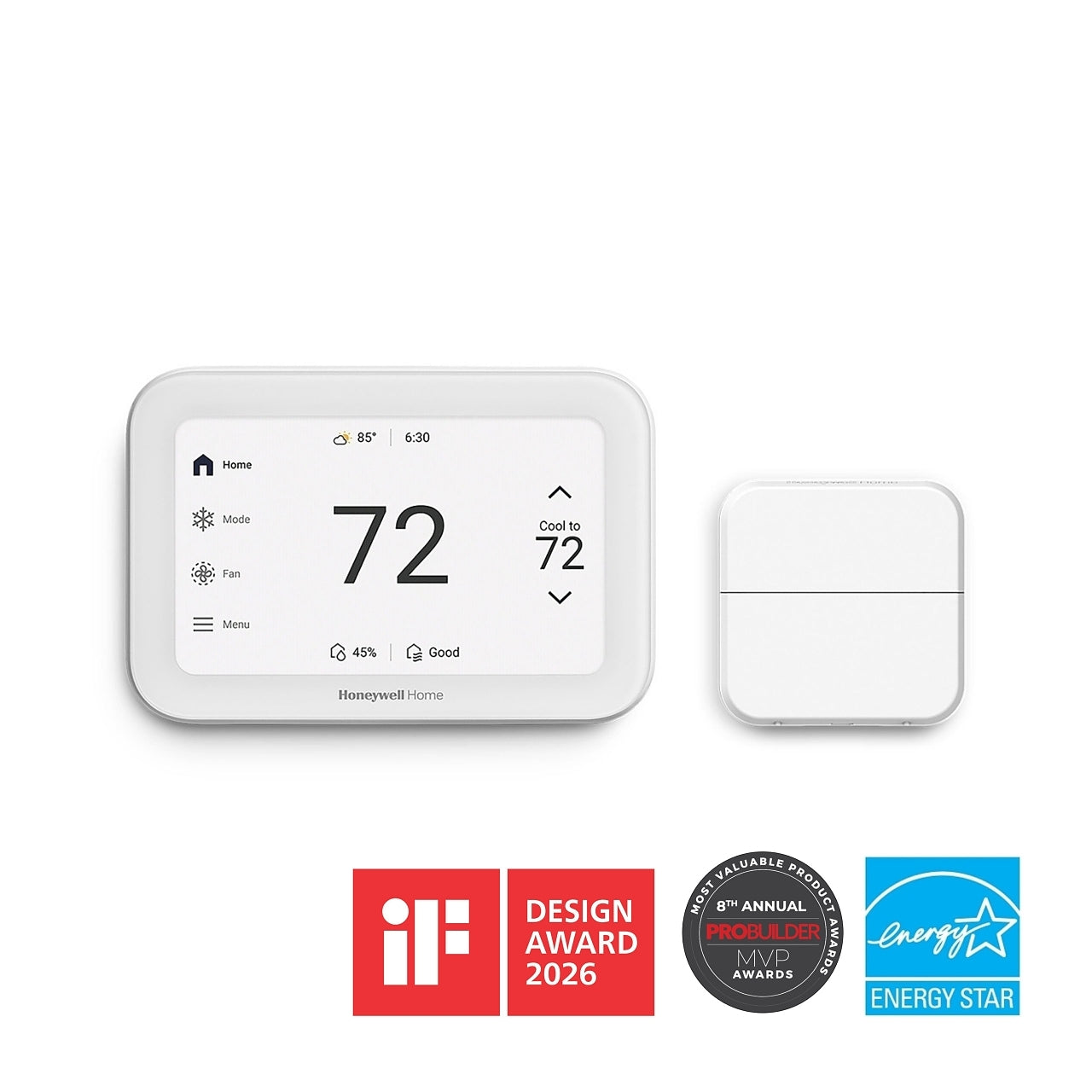 Honeywell Home YTHX1200W5/U ElitePRO™ S1200 Smart Thermostat with Room Sensor in White - Edmondson Supply