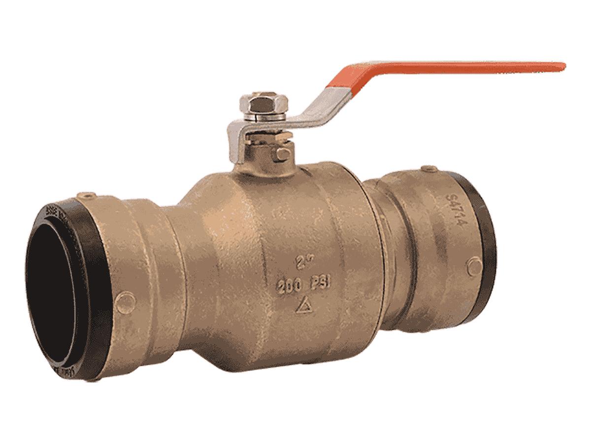 SharkBite UXLBV54 2" x 2" Brass Push Ball Valve - Edmondson Supply