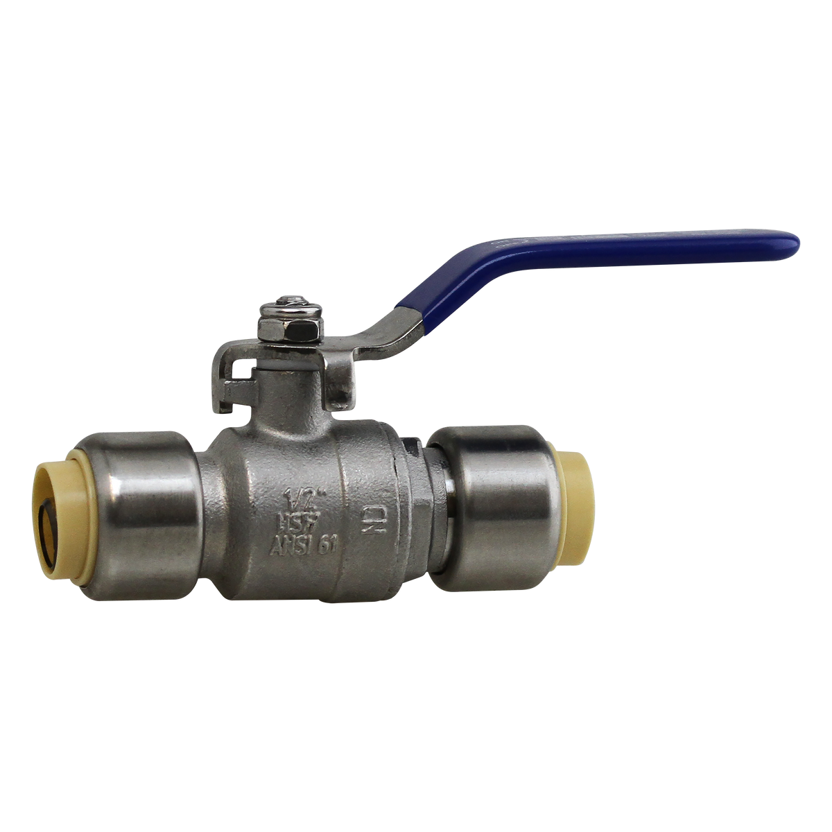 Boshart SSPFBV-05 1/2" 304 Stainless Steel Push-Fit Ball Valve, CTS - Edmondson Supply
