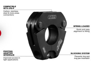 Milwaukee 49-16-2697X IPS-P Pivoting Press Ring Kit 1/2" - 2" - Edmondson Supply