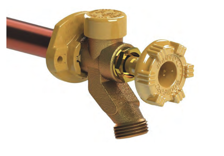 Woodford 17CP-12-MH Model 17 Freezeless Anti-Siphon Wall Faucet, 1/2" MPT x 1/2" Sweat, 12-Inch, Metal Handle - Edmondson Supply