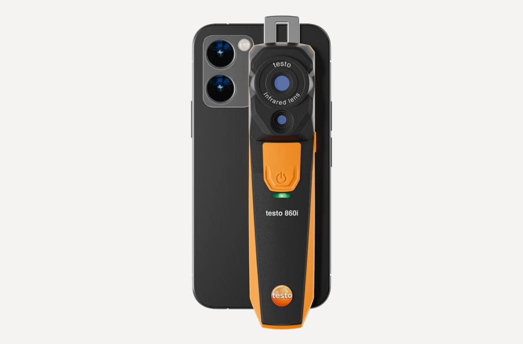 Testo 0563 0860 01 - 860i - Wireless Thermal Imager for Smartphones with Hard Case - Edmondson Supply