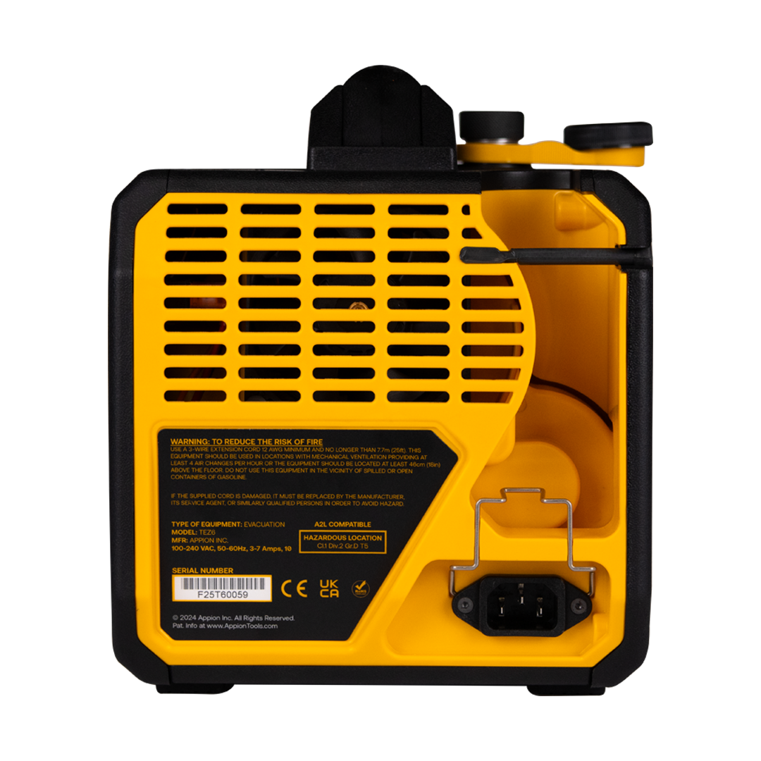 Appion TEZ6 6 CFM 2-Stage Vacuum Pump - Edmondson Supply