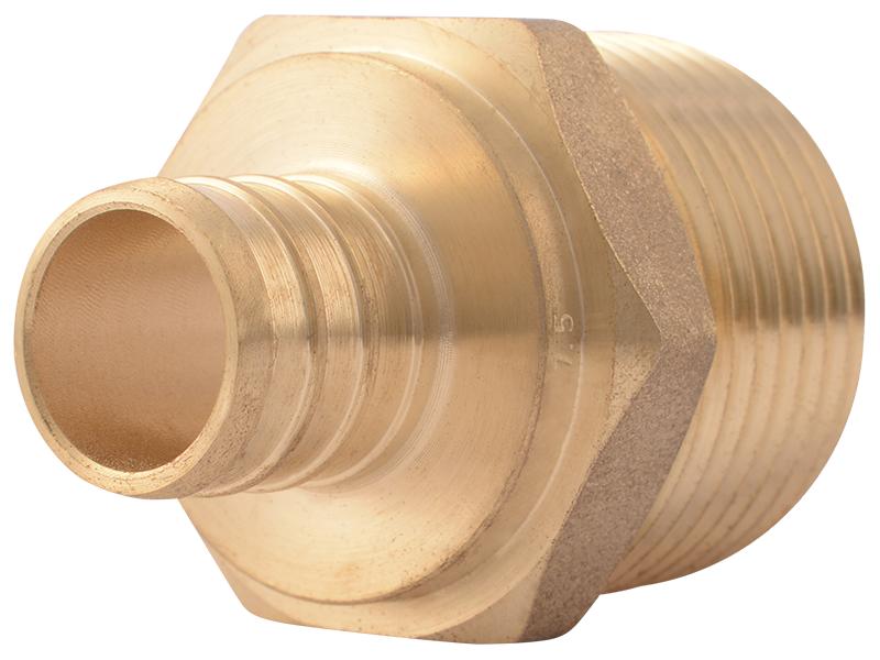 SharkBite UC139LF 1" x 3/4" MNPT Brass PEX Crimp Male Adapter - Edmondson Supply