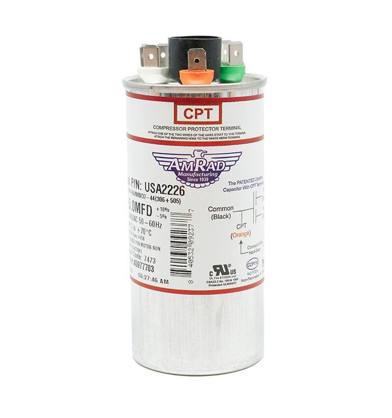 MARS USA2226 AmRad 30/5 MFD 370/440V Round Motor Dual Run Capacitor - Edmondson Supply