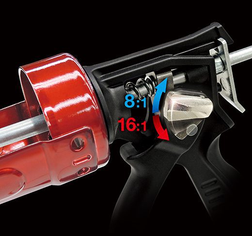 Tajima CNV-900RS Convoy® RS, Ratio Switchable High-Thrust Rotary Caulk Gun, 30 fl. oz - Edmondson supply