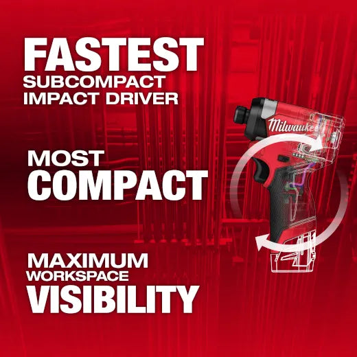 Milwaukee 3453-20 M12 FUEL™ 1/4" Hex Impact Driver (Bare Tool) - Edmondson Supply