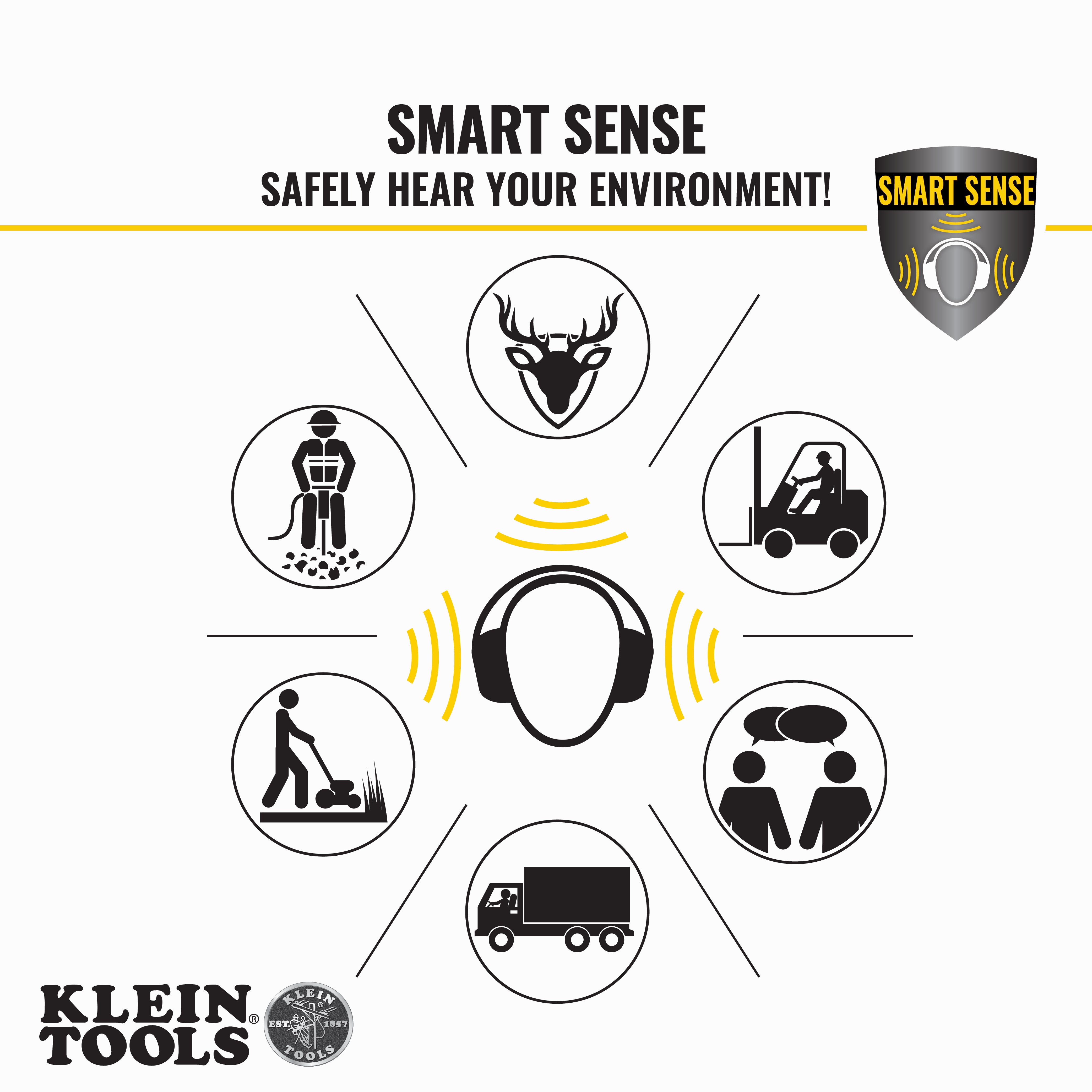 Klein Tools AESEB1S Situational Awareness Bluetooth® Earbuds - Edmondson Supply