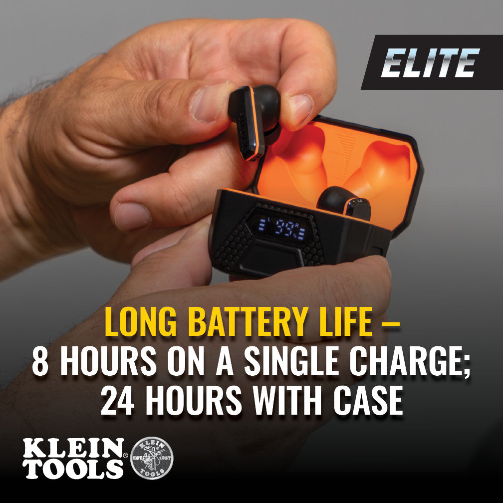 Klein Tools AESEB2 ELITE Bluetooth® Jobsite Earbuds - Edmondson Supply