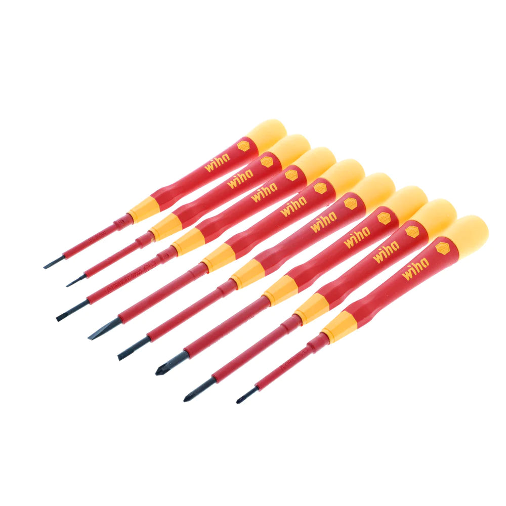 Wiha Tools 32088 8 Piece Insulated PicoFinish Precision Screwdriver Set - Edmondson Supply