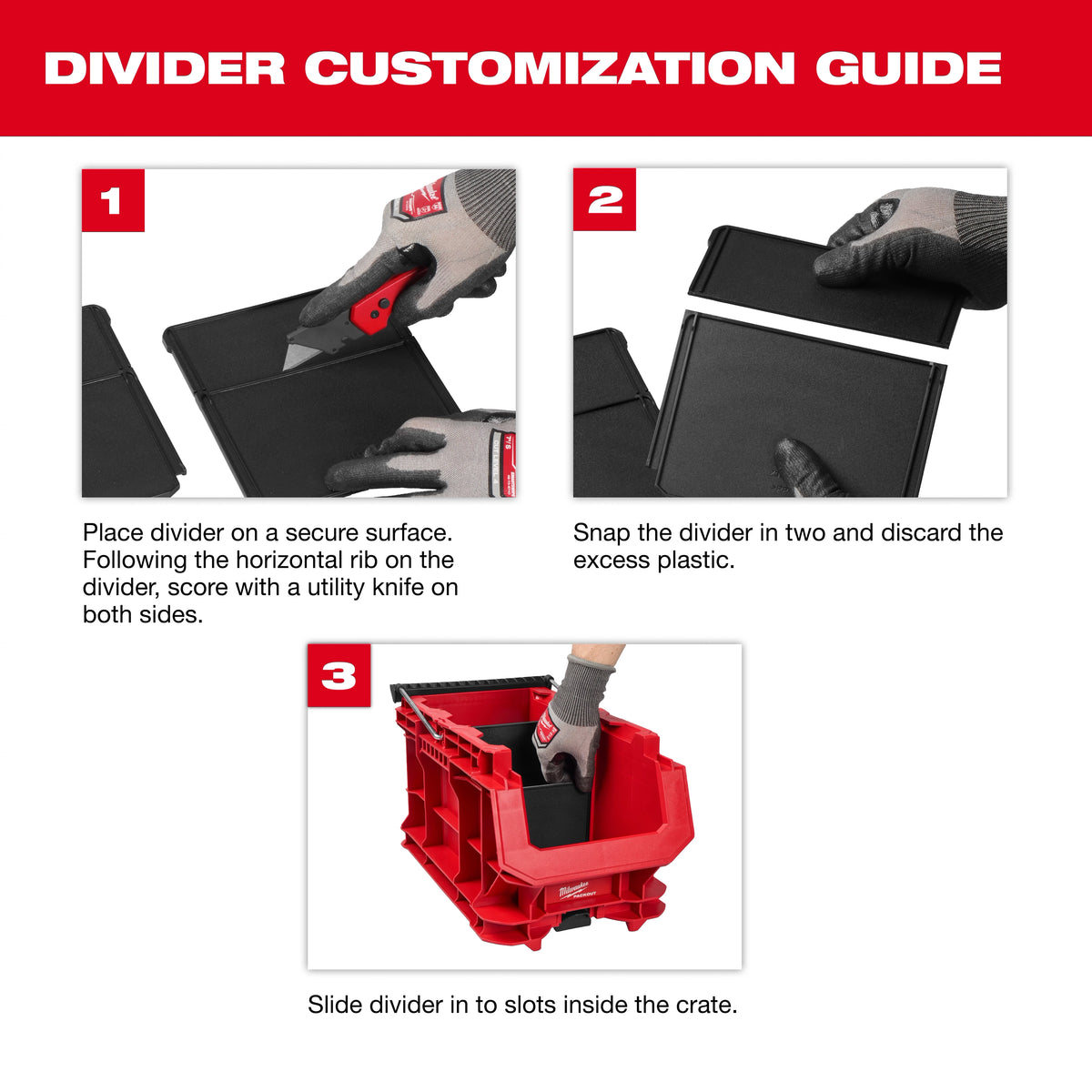 Milwaukee 48-22-8437 PACKOUT™ Compact Crate - Edmondson Supply