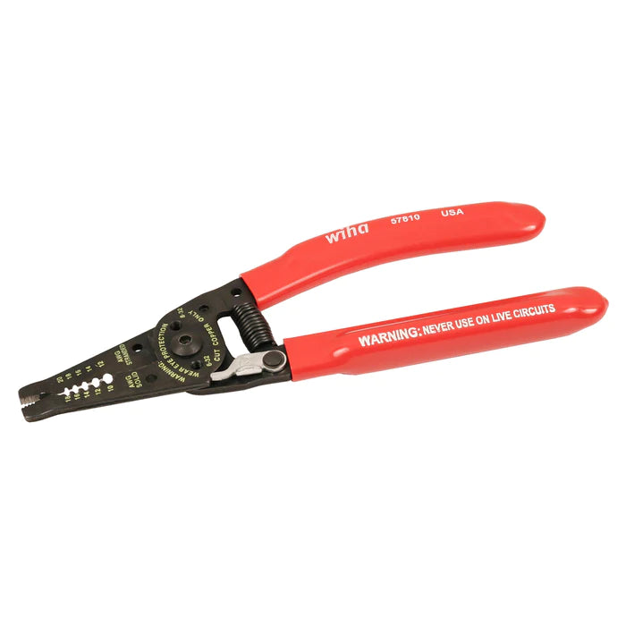 Wiha Tools 57810 Classic Grip Wire Strippers Cutters 7.25" - Edmondson Supply