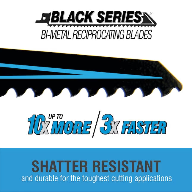 SPYDER 200308 Black Series Bi-Metal (BiM) Reciprocating Saw Blades (14 piece) - Edmondson Supply