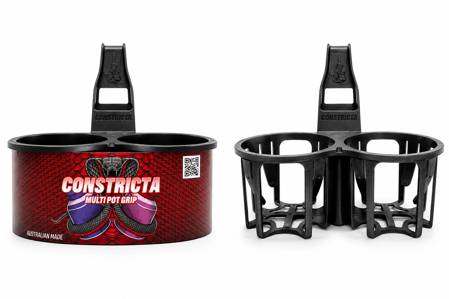 Rebend Industries Constricta Multi Pot Grip Glue & Primer Caddy, Black