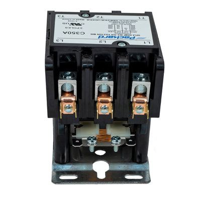 Packard C350A Contactor 3 Pole 50 Amps 24 Coil Voltage - Edmondson Supply
