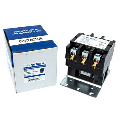Packard C375A Contactor 3 Pole 75 Amps 24 Coil Voltage - Edmondson Supply