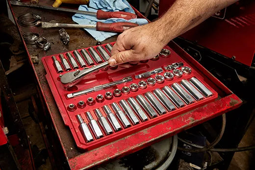 Milwaukee 48-22-9008 3/8" Drive 56pc Ratchet & Socket Set - SAE & Metric - Edmondson Supply