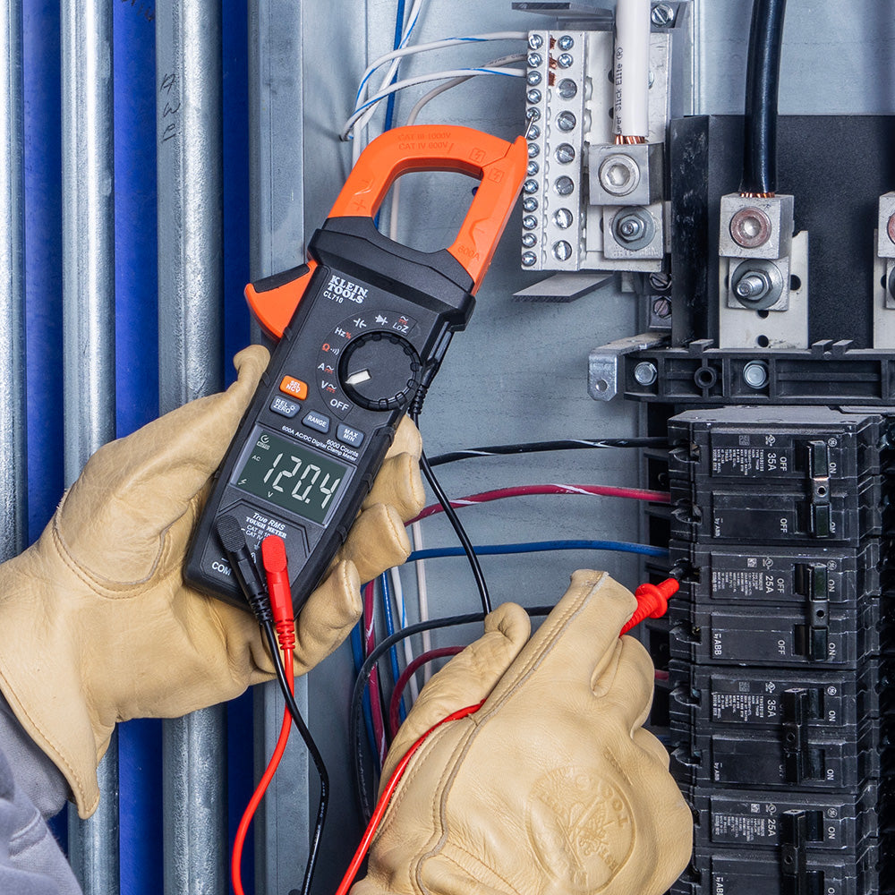 Klein Tools CL710 600A AC/DC Auto-Ranging Digital Pro Clamp Meter - Edmondson Supply