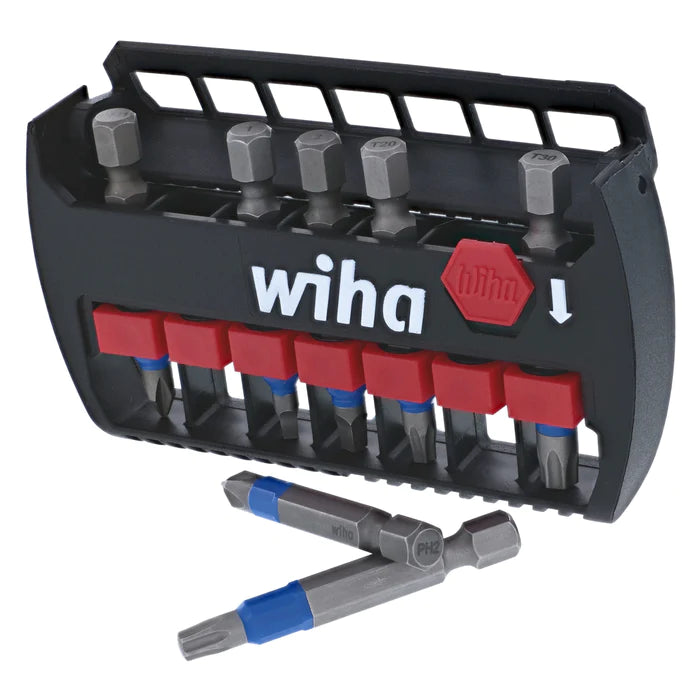 Wiha Tools 70298 7 Piece TerminatorBlue Impact Bit Set - 2 Inch Bits - Edmondson Supply