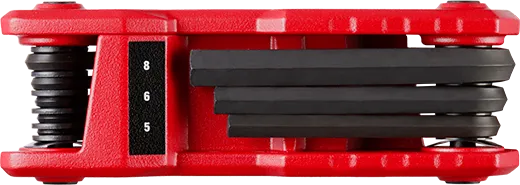 Milwaukee 48-22-2182 8-Key Folding Hex Key Set - Metric - Edmondson Supply