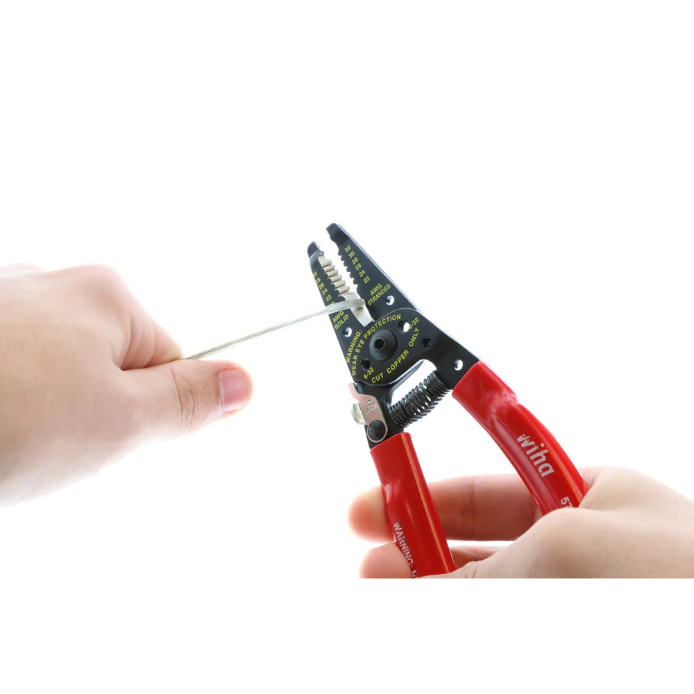 Wiha Tools 57818 Classic Grip Wire Strippers Cutters 7.25" - Edmondson Supply