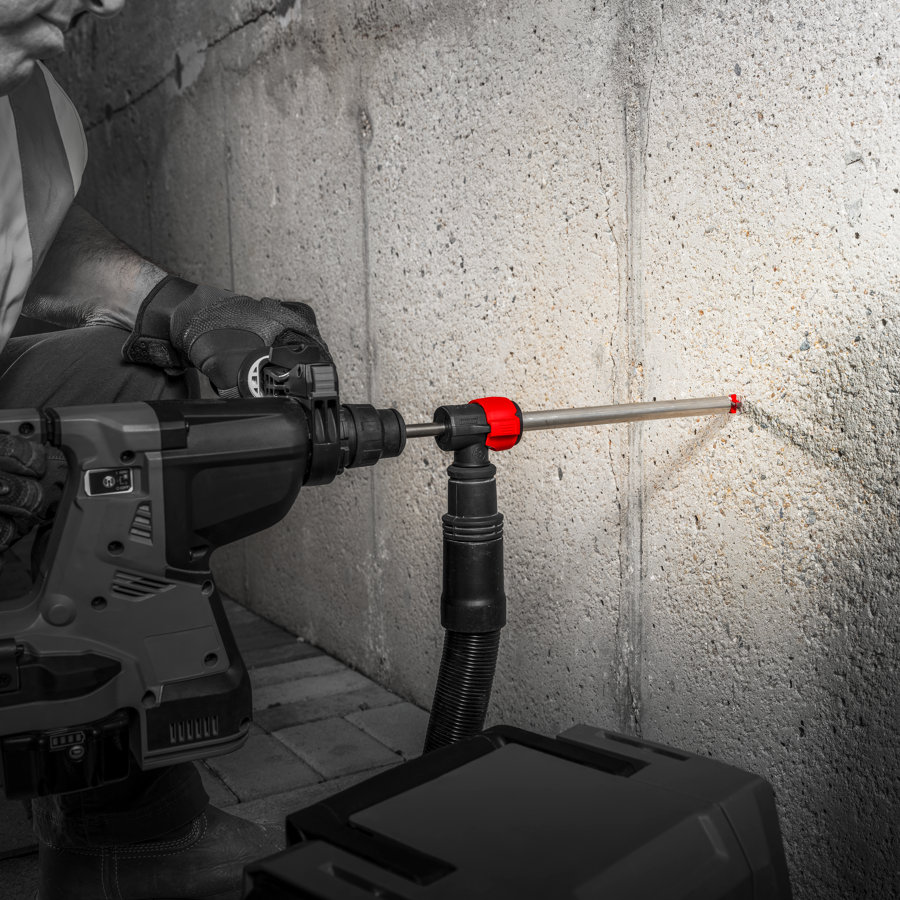 Diablo DMAPLA4450 1/2" x 8" x 14" AMPED™ Rebar Demon™ SDS-Plus 4-Cutter Full Carbide Head Dust Extraction Hammer Drill Bit - Edmondson Supply