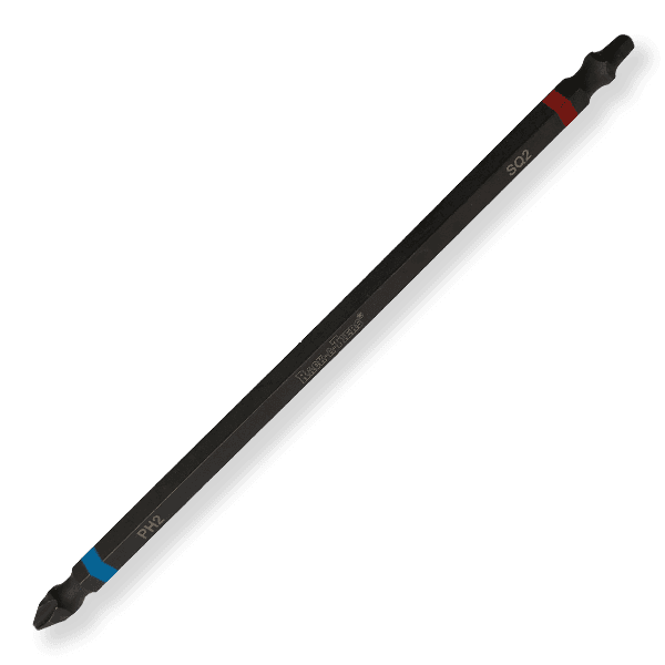 Rack-A-Tiers 70226BRP1 #2 Blue Phillips and #2 Red Robertson Square Red Double Ended Impact, 6" - Edmondson Supply