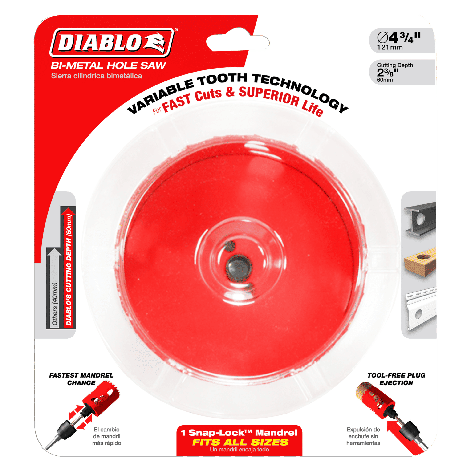 Diablo Tools DHS4500 4-1/2" Bi-Metal Hole Saw - Edmondson Supply